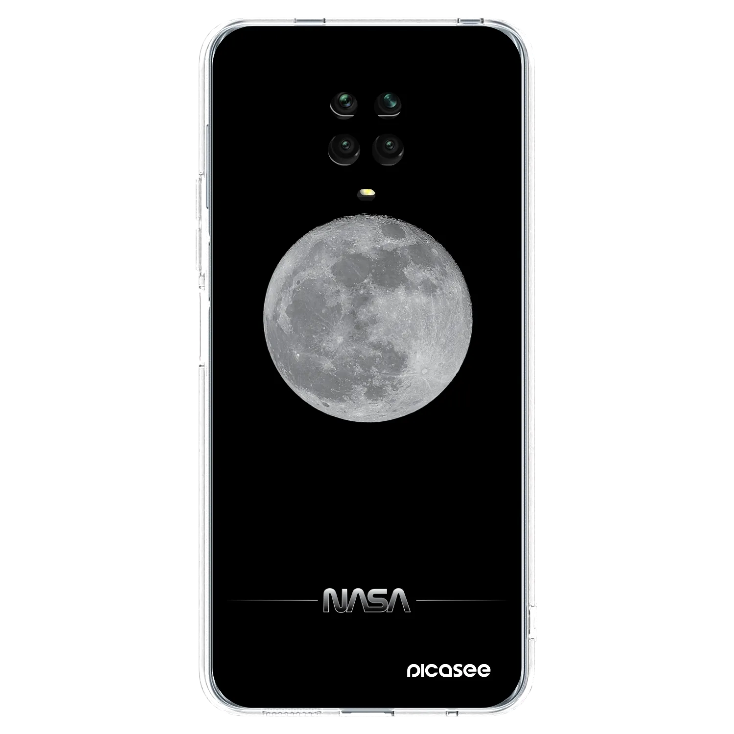Picasee silikonski prozorni ovitek za Xiaomi Redmi Note 9 Pro - Moon Minimal