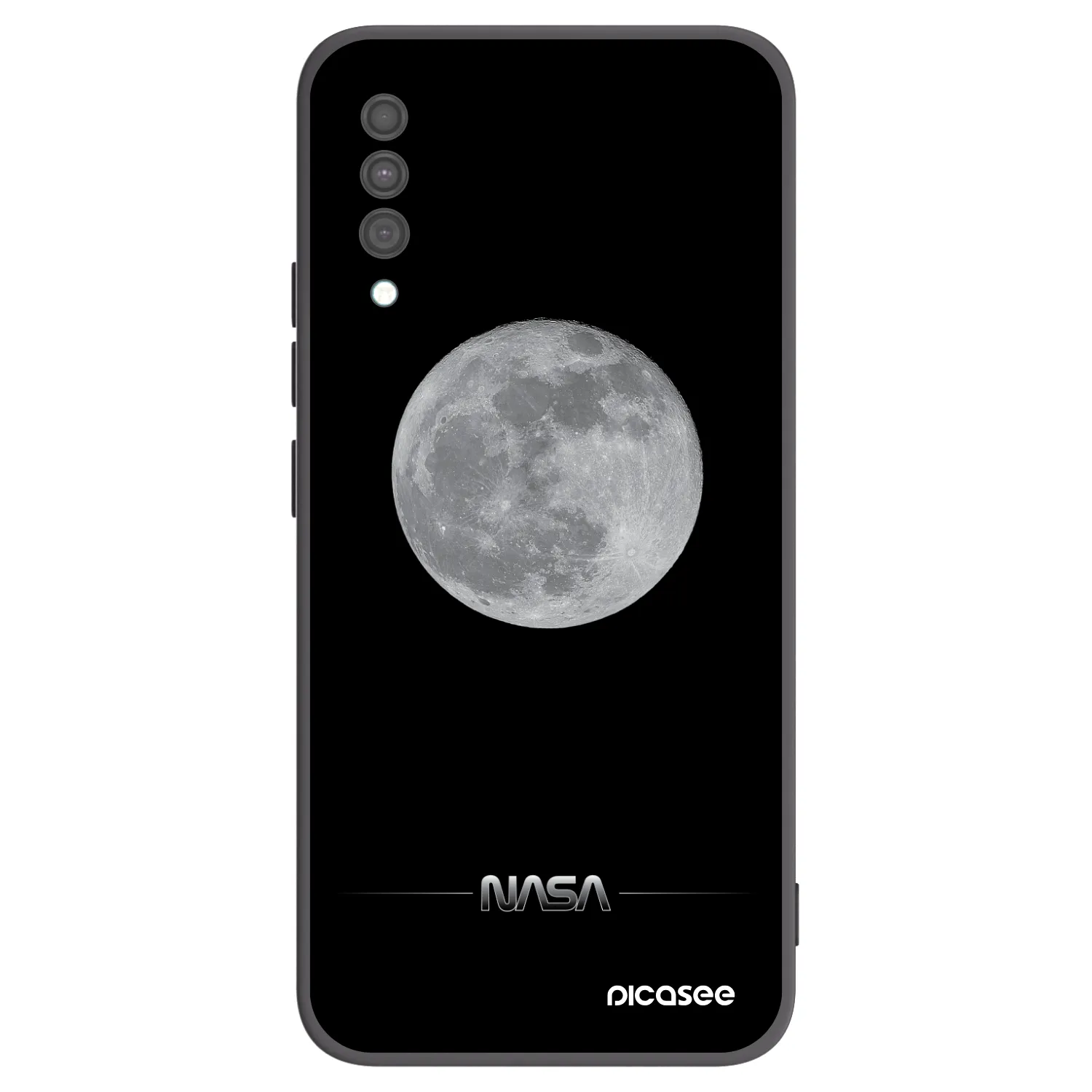 Picasee silikonski črni ovitek za Samsung Galaxy A30s A307F - Moon Minimal
