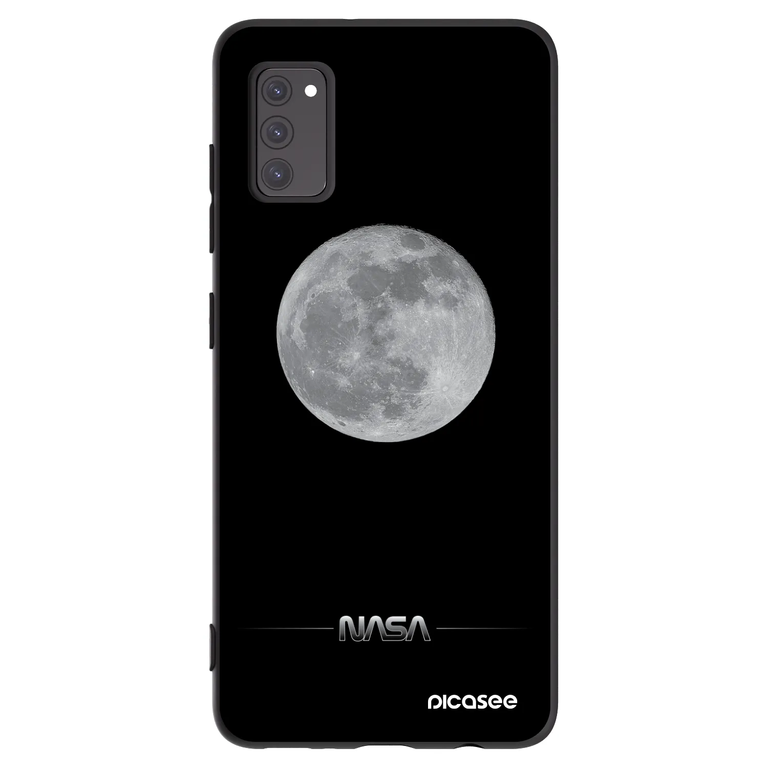Picasee silikonski črni ovitek za Samsung Galaxy A41 A415F - Moon Minimal