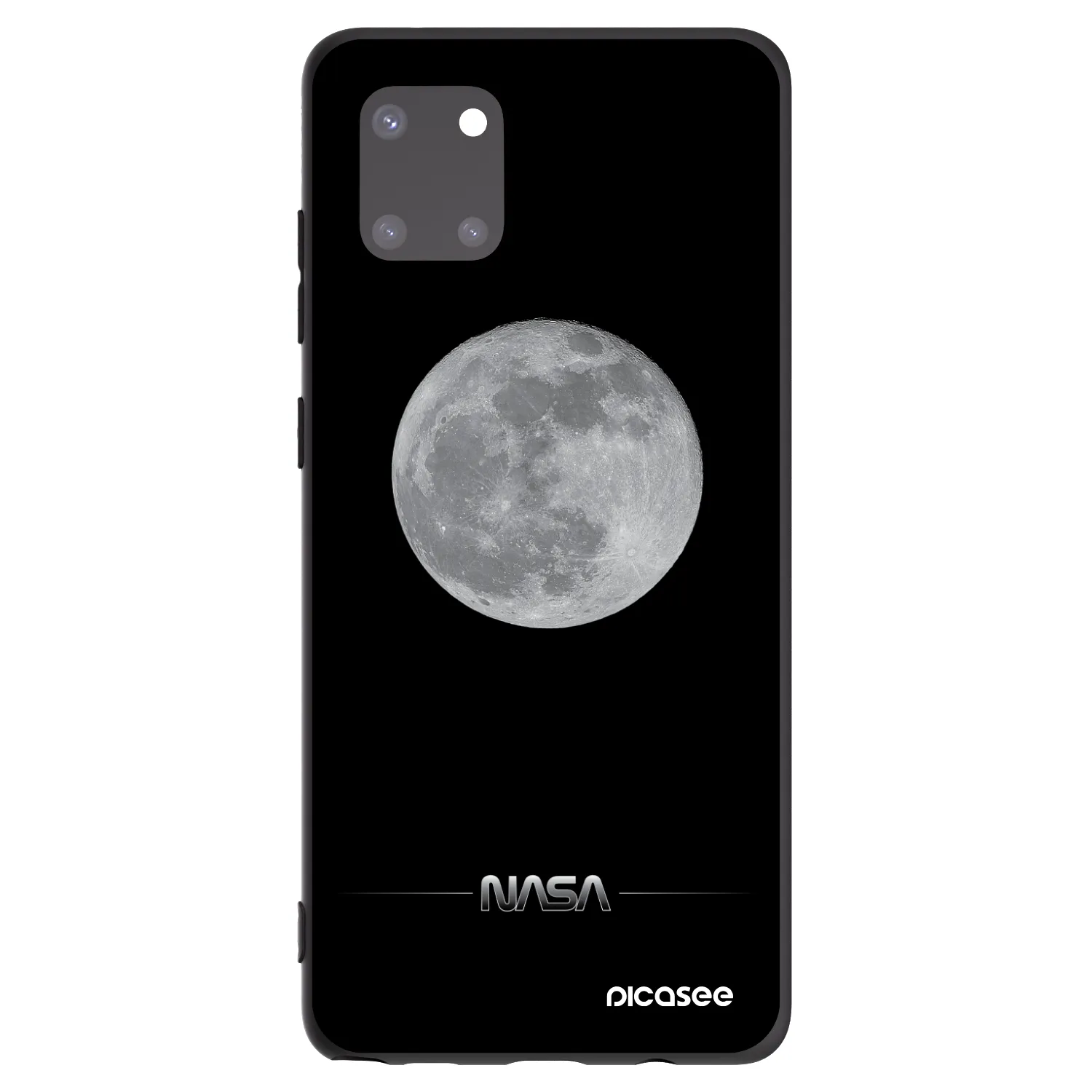 Picasee silikonski črni ovitek za Samsung Galaxy Note 10 Lite N770F - Moon Minimal