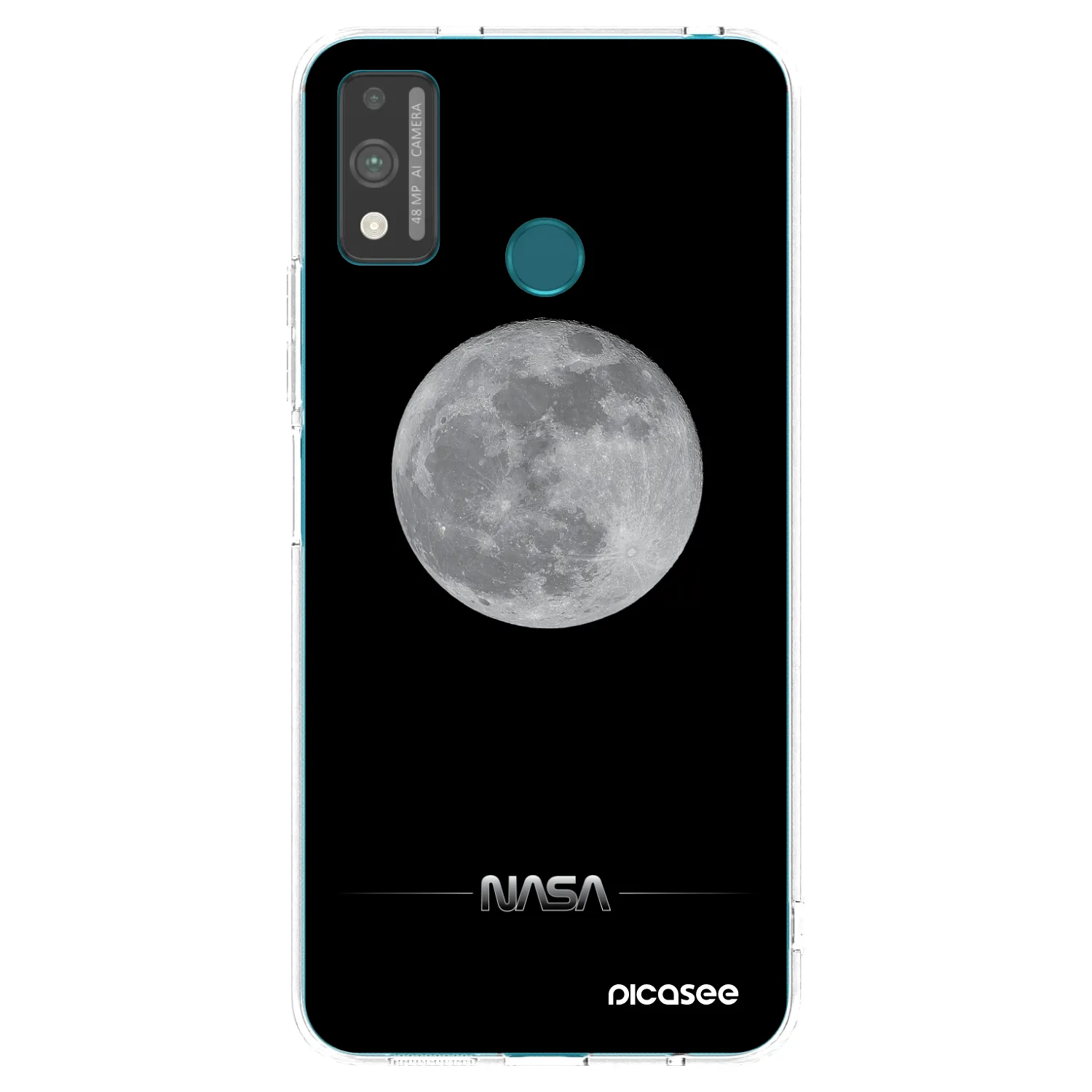 Picasee silikonski prozorni ovitek za Honor 9X Lite - Moon Minimal