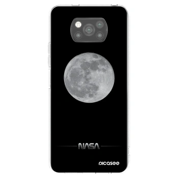 Picasee silikonski črni ovitek za Xiaomi Poco X3 - Moon Minimal