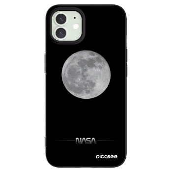 Picasee silikonski črni ovitek za Apple iPhone 12 - Moon Minimal