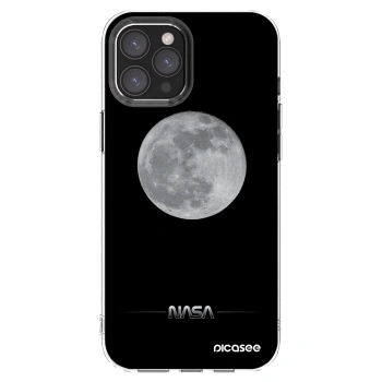 Picasee silikonski prozorni ovitek za Apple iPhone 12 Pro Max - Moon Minimal