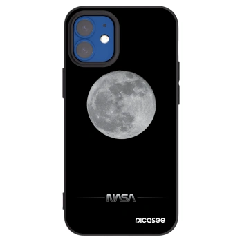 Picasee silikonski črni ovitek za Apple iPhone 12 mini - Moon Minimal