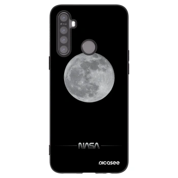 Picasee silikonski črni ovitek za Realme 6i - Moon Minimal