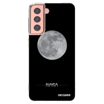 Picasee silikonski prozorni ovitek za Samsung Galaxy S21 5G G991B - Moon Minimal