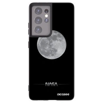 Picasee silikonski črni ovitek za Samsung Galaxy S21 Ultra 5G G998B - Moon Minimal