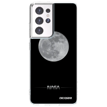 Picasee silikonski prozorni ovitek za Samsung Galaxy S21 Ultra 5G G998B - Moon Minimal