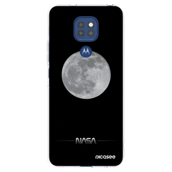 Picasee silikonski prozorni ovitek za Motorola Moto G9 Play - Moon Minimal