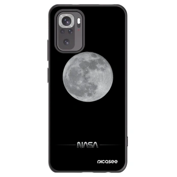Picasee silikonski črni ovitek za Xiaomi Redmi Note 10S - Moon Minimal