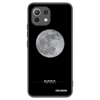 Picasee silikonski črni ovitek za Xiaomi 11 Lite 5G NE - Moon Minimal