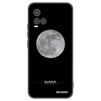 Picasee silikonski črni ovitek za Vivo Y33s - Moon Minimal