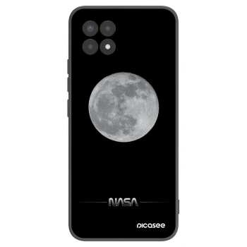Picasee silikonski črni ovitek za Realme 8i - Moon Minimal