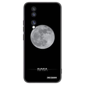 Picasee silikonski črni ovitek za Honor 70 - Moon Minimal