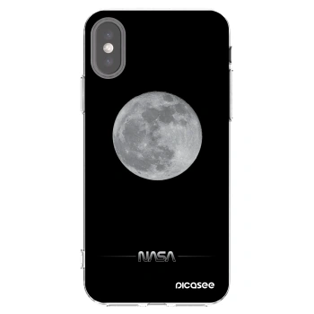 Picasee silikonski prozorni ovitek za Apple iPhone X/XS - Moon Minimal