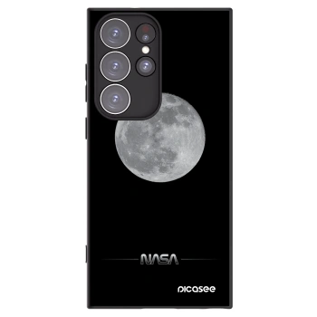 Picasee silikonski črni ovitek za Samsung Galaxy S23 Ultra 5G - Moon Minimal