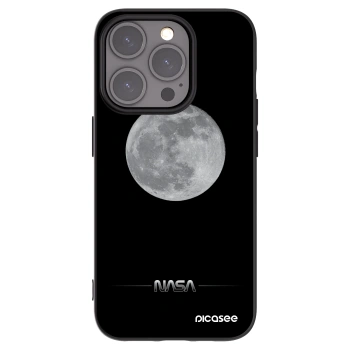 Picasee silikonski črni ovitek za Apple iPhone 15 Pro - Moon Minimal