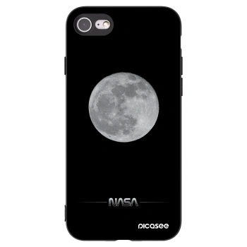 Picasee silikonski črni ovitek za Apple iPhone 7 - Moon Minimal