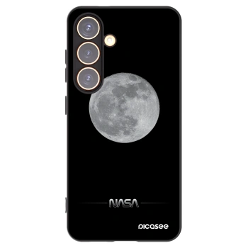 Picasee silikonski črni ovitek za Samsung Galaxy S24 S921B 5G - Moon Minimal