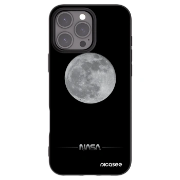 Picasee silikonski črni ovitek za Apple iPhone 16 Pro Max - Moon Minimal