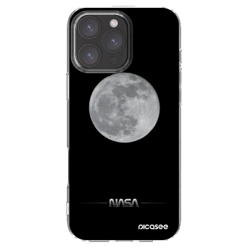 Picasee silikonski prozorni ovitek za Apple iPhone 16 Pro Max - Moon Minimal
