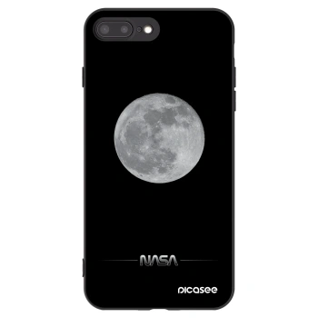 Picasee silikonski črni ovitek za Apple iPhone 7 Plus - Moon Minimal