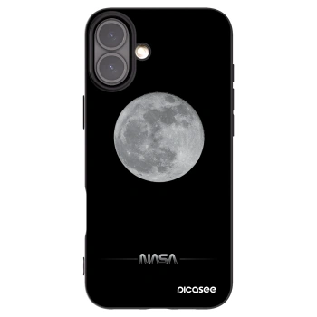 Picasee silikonski črni ovitek za Apple iPhone 16 Plus - Moon Minimal