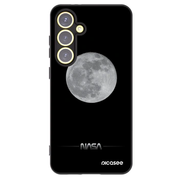Picasee silikonski črni ovitek za Samsung Galaxy S24 FE S721B - Moon Minimal