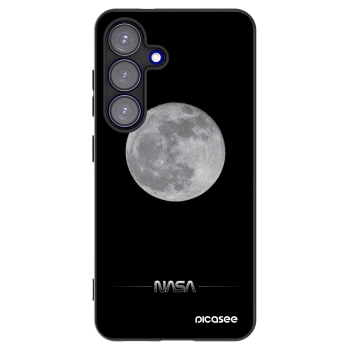 Picasee silikonski črni ovitek za Samsung Galaxy S25 5G - Moon Minimal