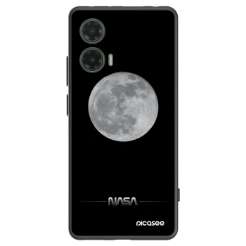 Picasee silikonski črni ovitek za Motorola Moto G35 5G - Moon Minimal