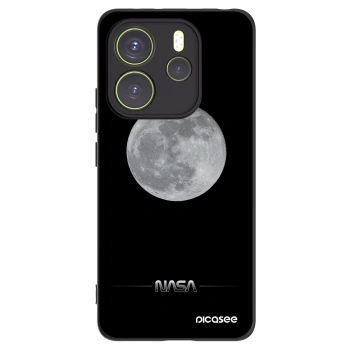 Picasee silikonski črni ovitek za Xiaomi Redmi Note 14 4G - Moon Minimal