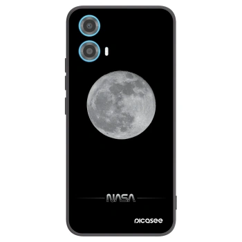 Picasee silikonski črni ovitek za Motorola Moto G34 5G - Moon Minimal