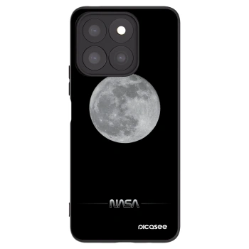 Picasee silikonski črni ovitek za Honor X8c - Moon Minimal