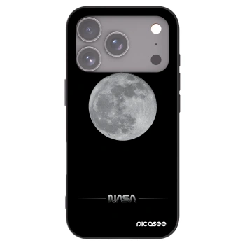 Picasee silikonski črni ovitek za Apple iPhone 17 Pro - Moon Minimal