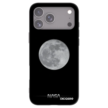 Picasee silikonski črni ovitek za Apple iPhone 17 Pro Max - Moon Minimal