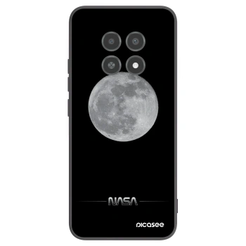 Picasee silikonski črni ovitek za Realme 12X - Moon Minimal
