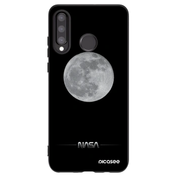 Picasee silikonski črni ovitek za Huawei P30 Lite - Moon Minimal