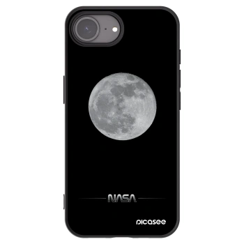 Picasee silikonski črni ovitek za Apple iPhone 17e - Moon Minimal