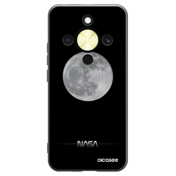 Picasee silikonski črni ovitek za Honor Magic8 Lite 5G - Moon Minimal