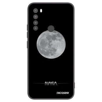 Picasee silikonski črni ovitek za Xiaomi Redmi Note 8 - Moon Minimal