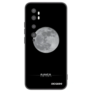 Picasee silikonski črni ovitek za Xiaomi Mi Note 10 (Pro) - Moon Minimal