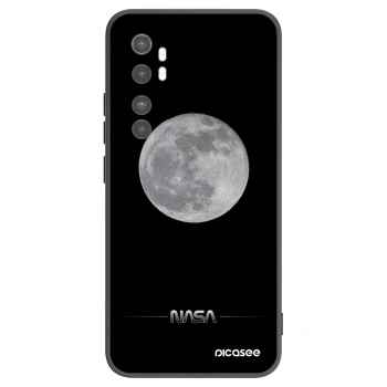 Picasee silikonski črni ovitek za Xiaomi Mi Note 10 Lite - Moon Minimal