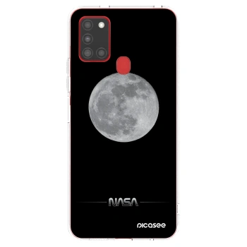 Picasee silikonski prozorni ovitek za Samsung Galaxy A21s - Moon Minimal