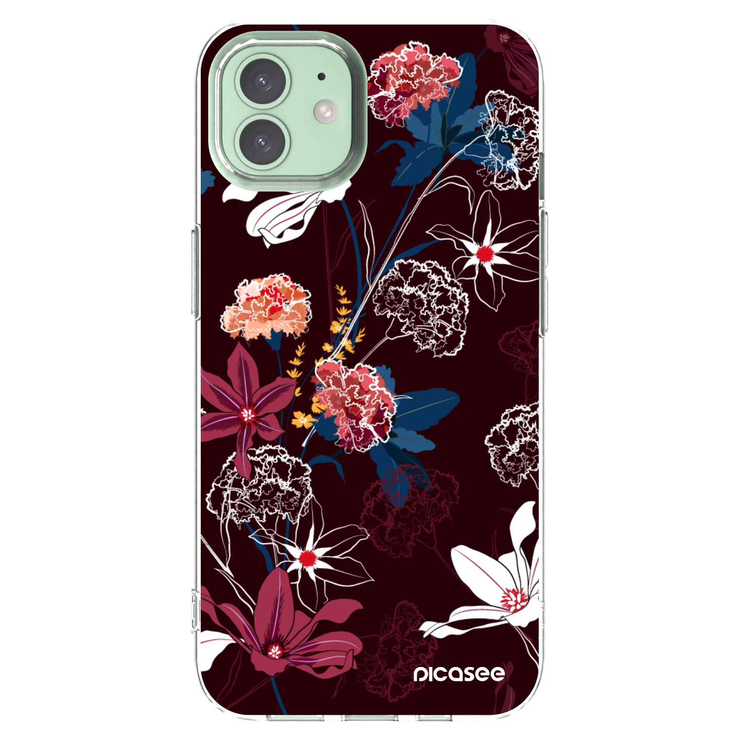 Picasee silikonski prozorni ovitek za Apple iPhone 12 - Dark Meadow