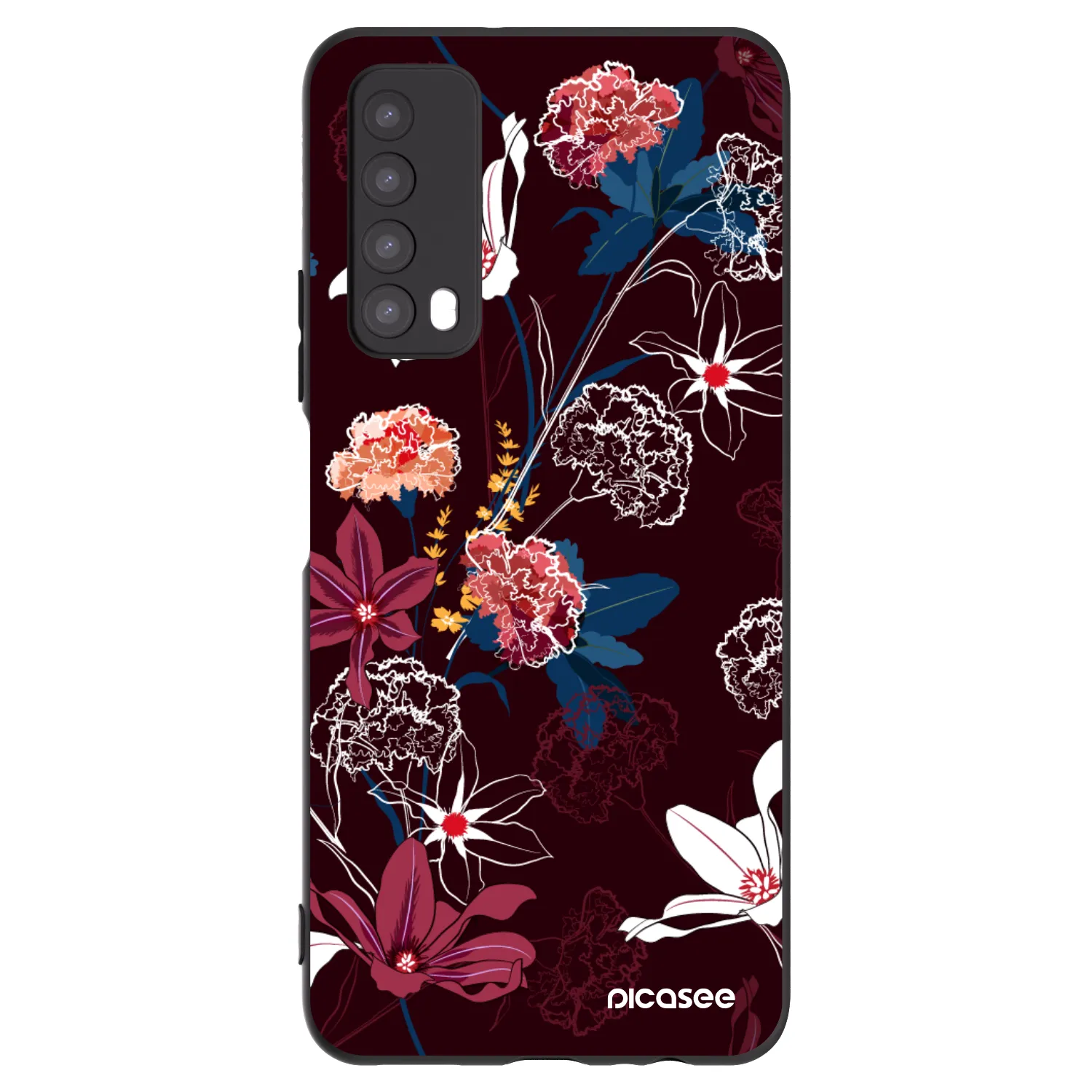 Picasee silikonski črni ovitek za Huawei P Smart 2021 - Dark Meadow