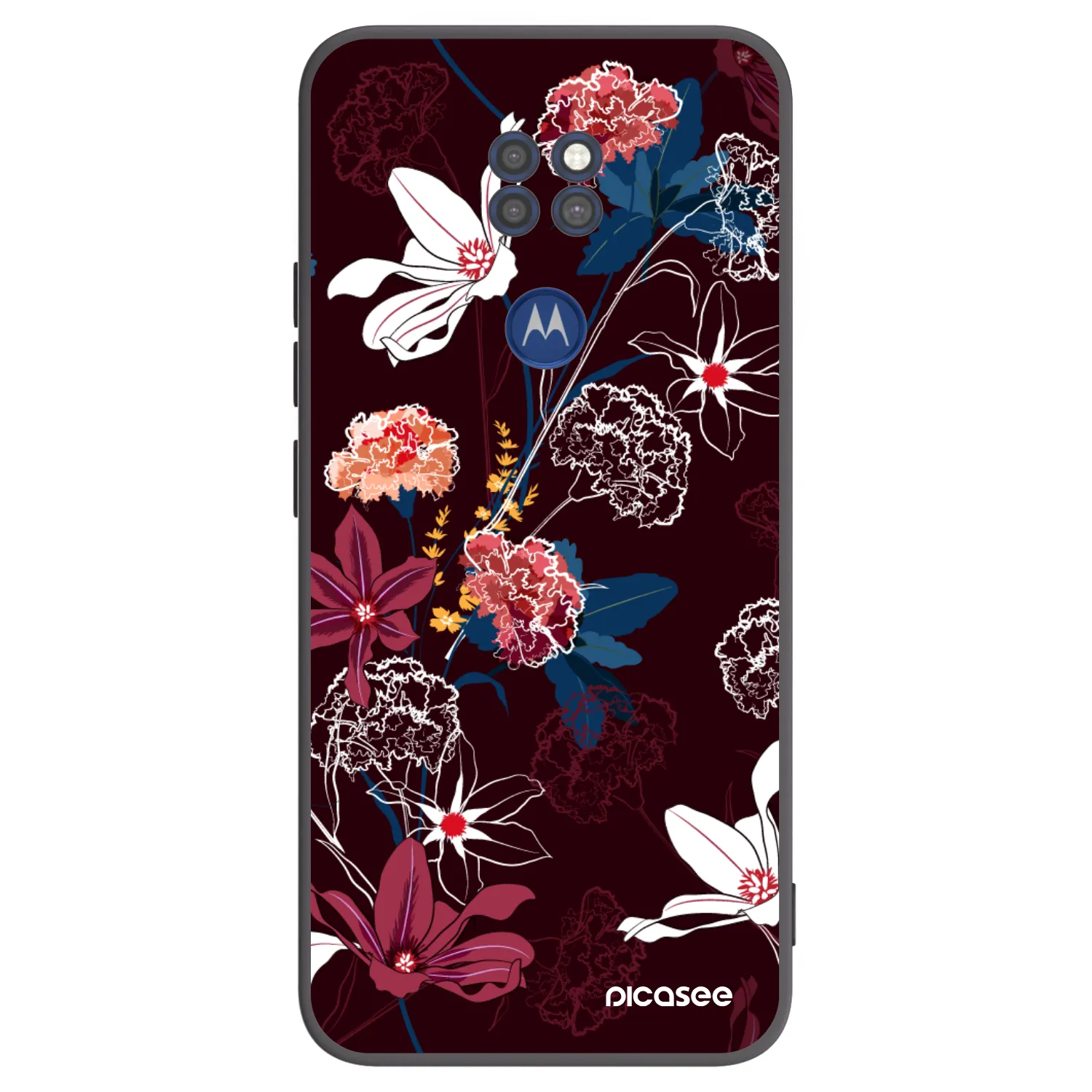Picasee silikonski črni ovitek za Motorola Moto G9 Play - Dark Meadow