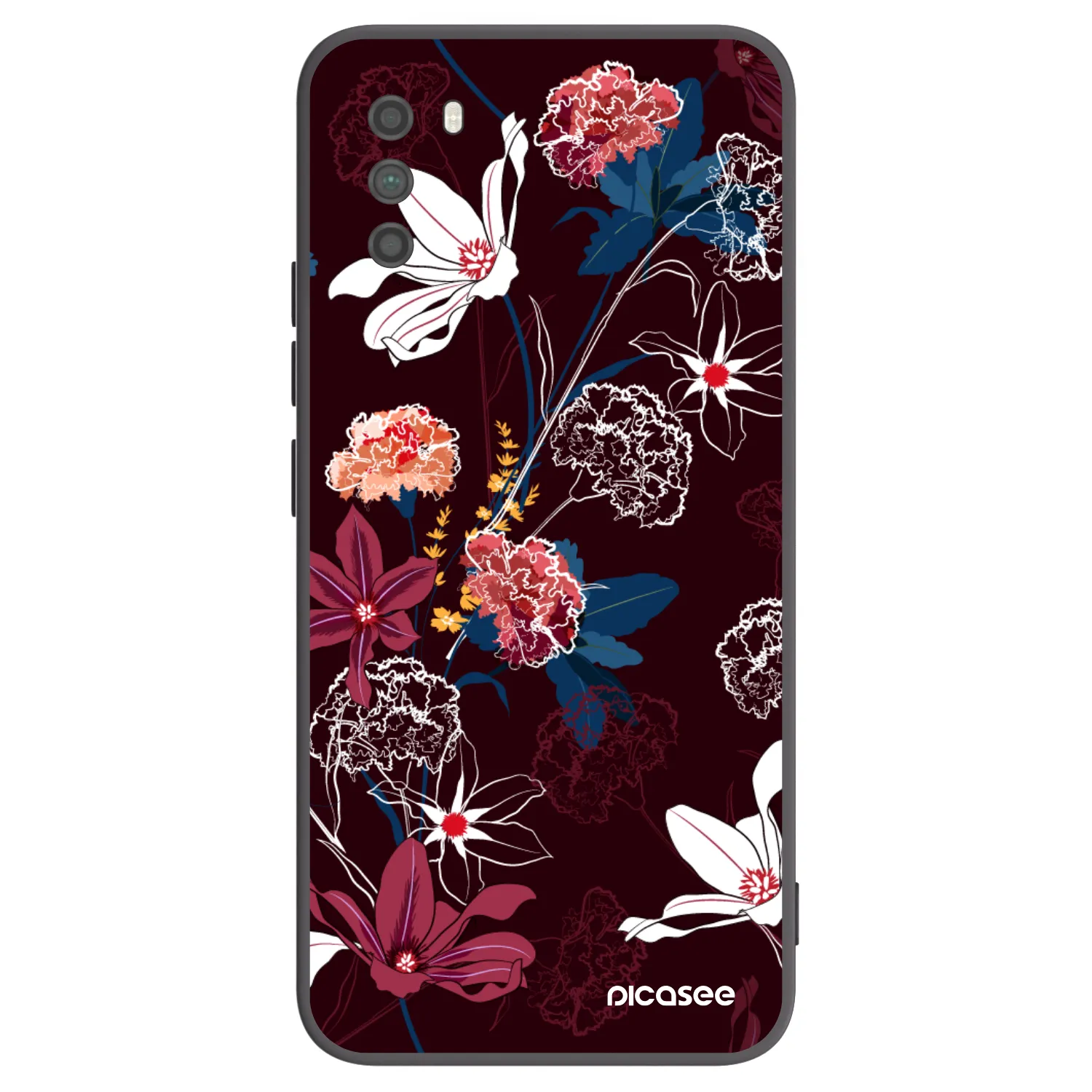 Picasee silikonski črni ovitek za Xiaomi Poco M3 - Dark Meadow