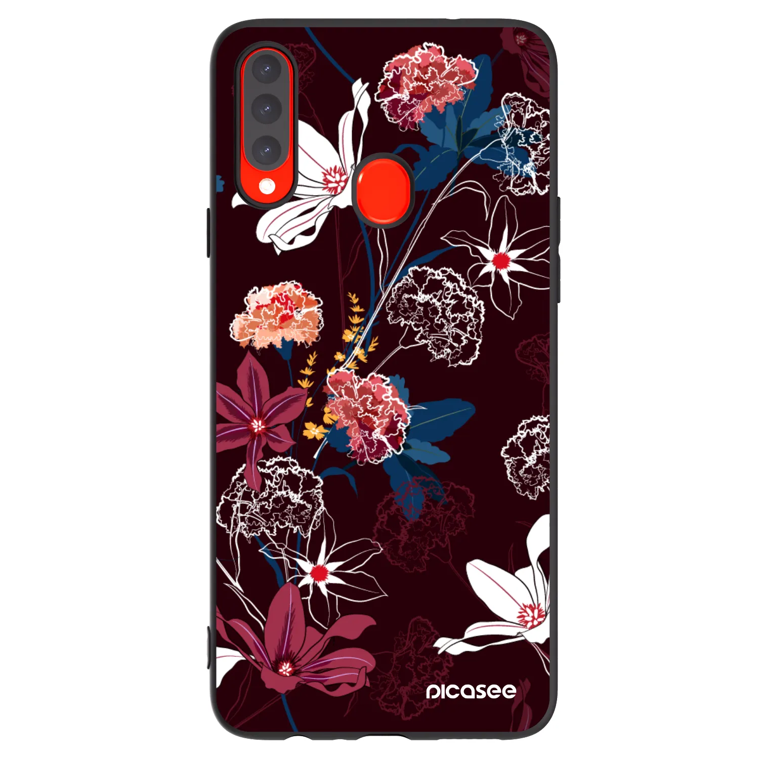 Picasee silikonski črni ovitek za Samsung Galaxy A20s - Dark Meadow