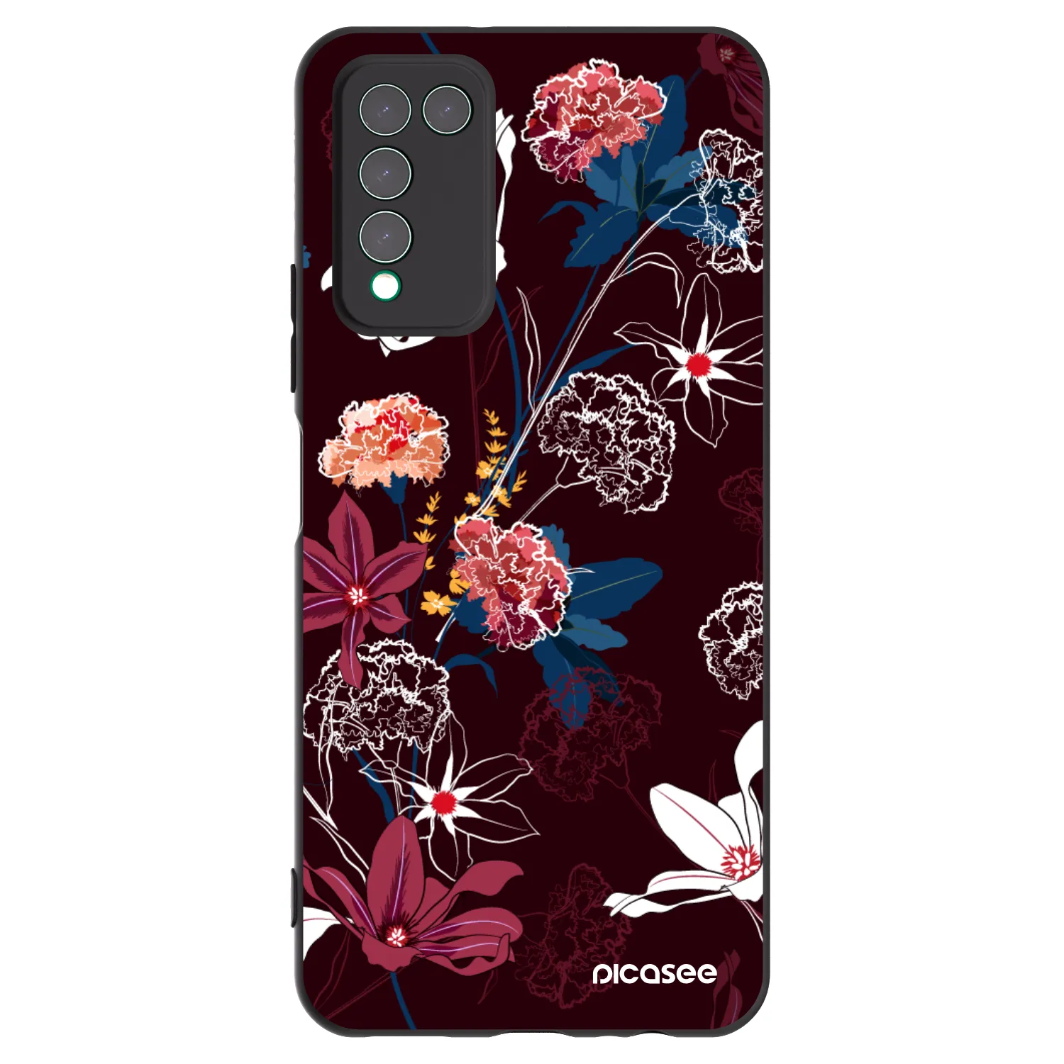 Picasee silikonski črni ovitek za Honor 10X Lite - Dark Meadow